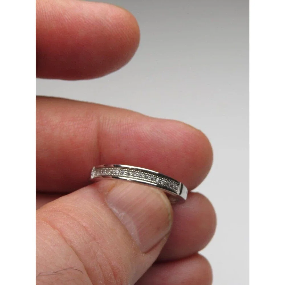 *925 Sterling Silver Diamond Band